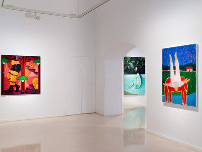 Varios artistas, Parsley, sage, rosemary, and thyme (Perejil, salvia, romero y tomillo), vista de exhibición. Cortesía Galería Pelaires