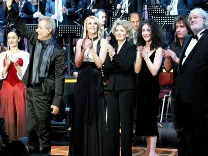 Maria Dangell with Amedeo Minghi  