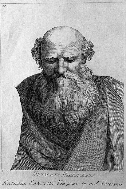 Incisione di Nicomaco di Gerasa di Domenico Cunego, 1785