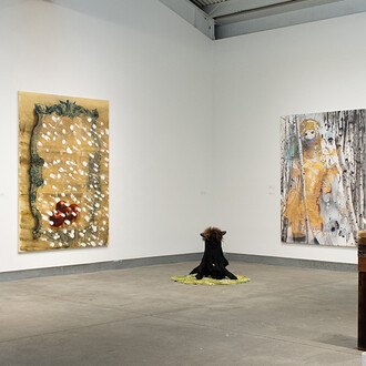 Various artists, Moving pictures: a survey exhibition of works by Deborah Oropallo and collaborators, exhibition view. Courtesy of Di Rosa Gallery