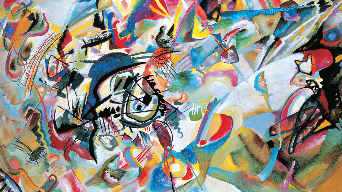 Wassily Kandinsky, Composition VII,
1913,
Oil on canvas, 200 x 300 cm,
The State Tretyakov Gallery, Moscow