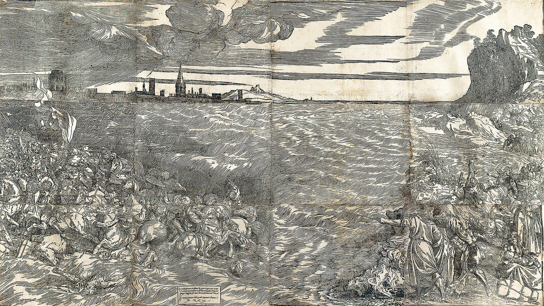 Titian, The submersion of Pharaoh’s army in the red sea (detail), 1549. Courtesy of Albertina Museum