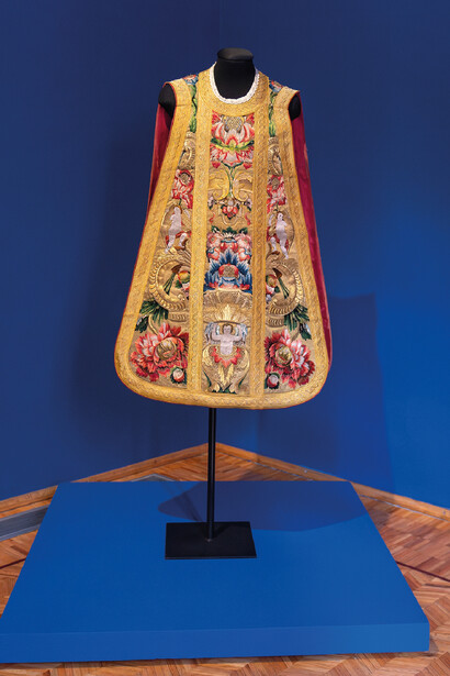 A través del ojo de la aguja, vista de exhibición. Cortesía del Museo Amparo
