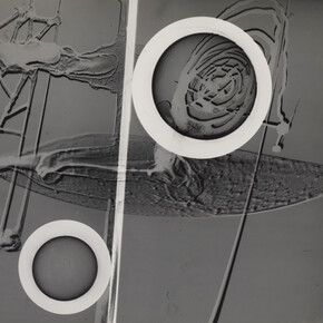 György Kepes, 1906-2001, Bas Relief with Circles c. 1939-40, Photograph, gelatin silver print on paper, 281 x 348 mm © estate of György Kepes
