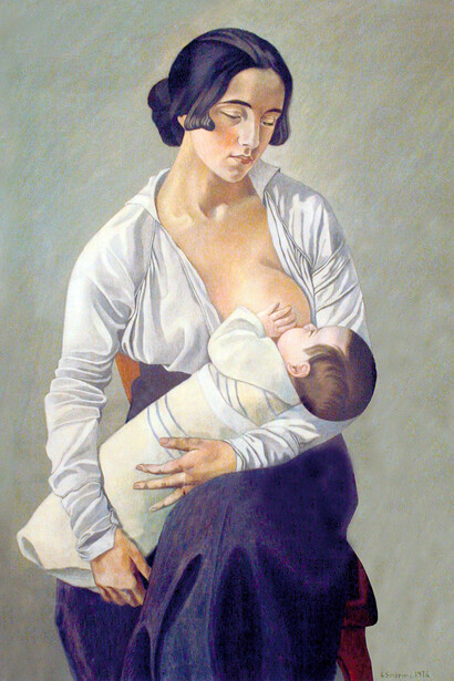 Gino Severini, Maternità, 1916, Museo dell'Accademia Etrusca, Cortona