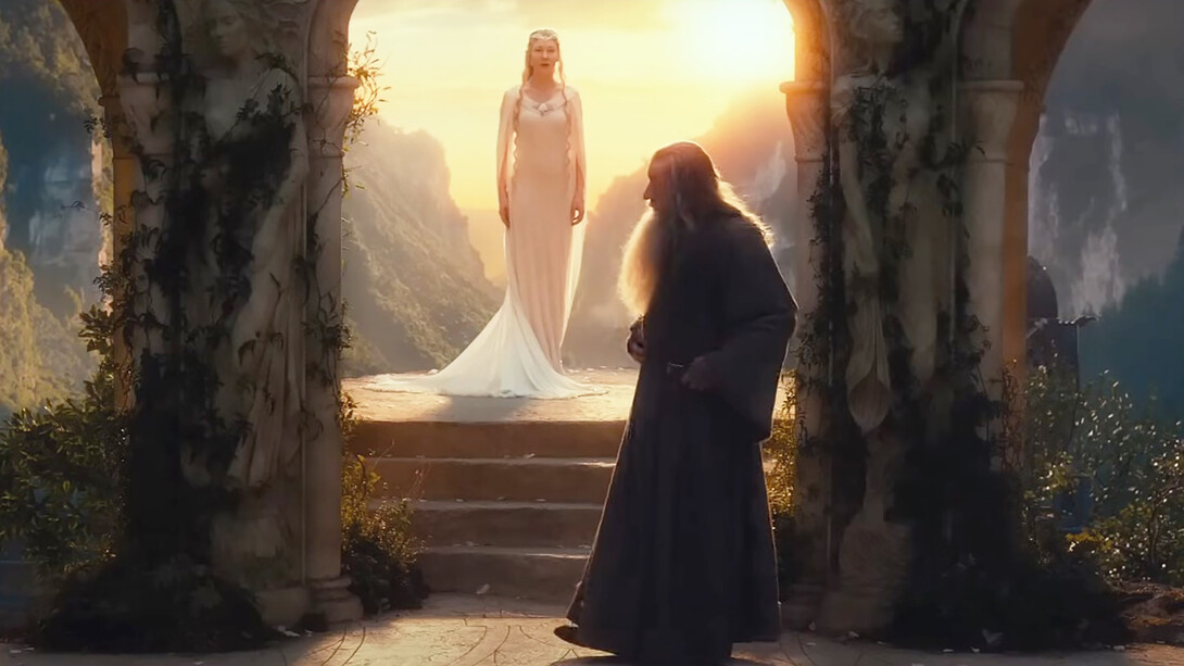 Ian McKellen stars as Gandalf and Cate Blanchett portrays Galadriel in "The Hobbit" triology