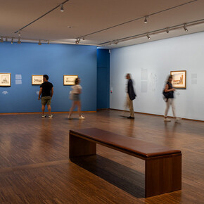 Various artists, Travels. Artists on the move, exhibition view. Courtesy of Albertina Museum