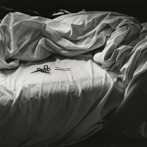 Imogen Cunningham (1883-1976), The Unmade BED, 1957, gelatin silver mount board, printed c. 1957, 8.625 X 11.5in