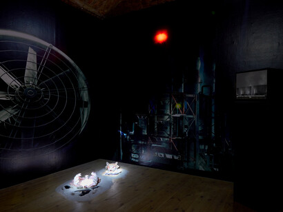 Various artists, Bleed through, exhibition view. Courtesy of Galerie 35M2