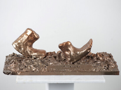 Loukas Tsevdos, Life Route, Bronze, 8" x 16" x 6"