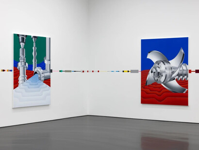 Jac Leirner und Rafa Silvares, Ensemble, ausstellungsansicht. Mit freundlicher genehmigung von Esther Schipper
