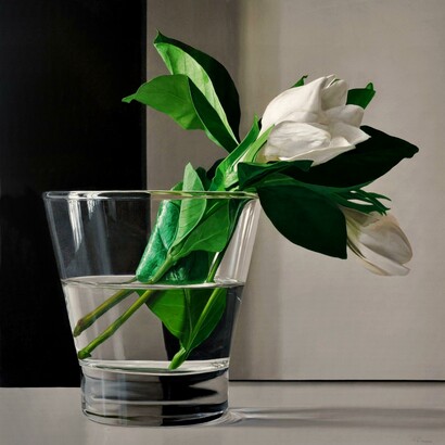 Fernando O'Connor, Two Jasmines, Oil on canvas, 90 x 90 cm