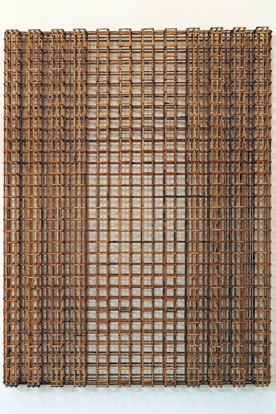Sopheap Pich, Wall Structure No 2. Bamboo, rattan, wire, 192 x 252 x 21cm, 2015. Courtesy of the artist and Tyler Rollins Fine Art