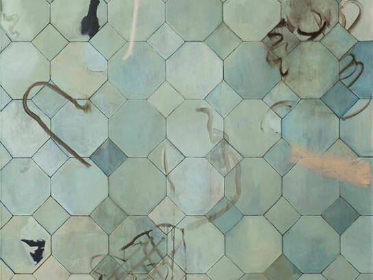 Benjamin Brett, detail of Metencle, 2013, oil on canvas, 74.8 x 92.5 in (190 x 235 cm)