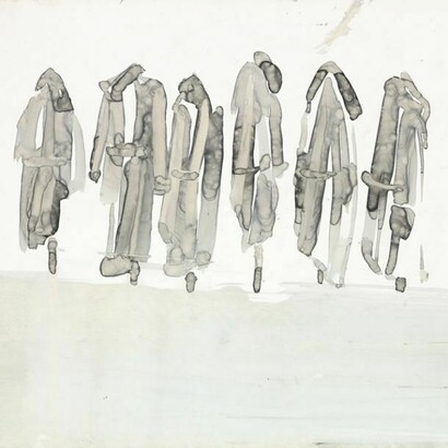 Canan Tolon, Futur imparfait, 1986–1999, ink on mylar, 27.9 x 35.6 cm (11 x 14 in). The British Museum 2013, 6039.1.1-33. Funded by the Contemporary and Modern Middle East Art Acquisitions group (CaMMEA) and SAHA – Supporting Contemporary Art from Turkey