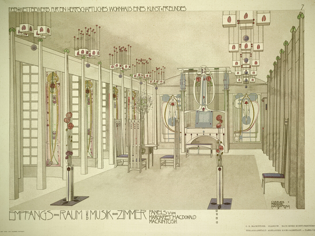 Design for a house for an art lover, 1901 © RIBA Library