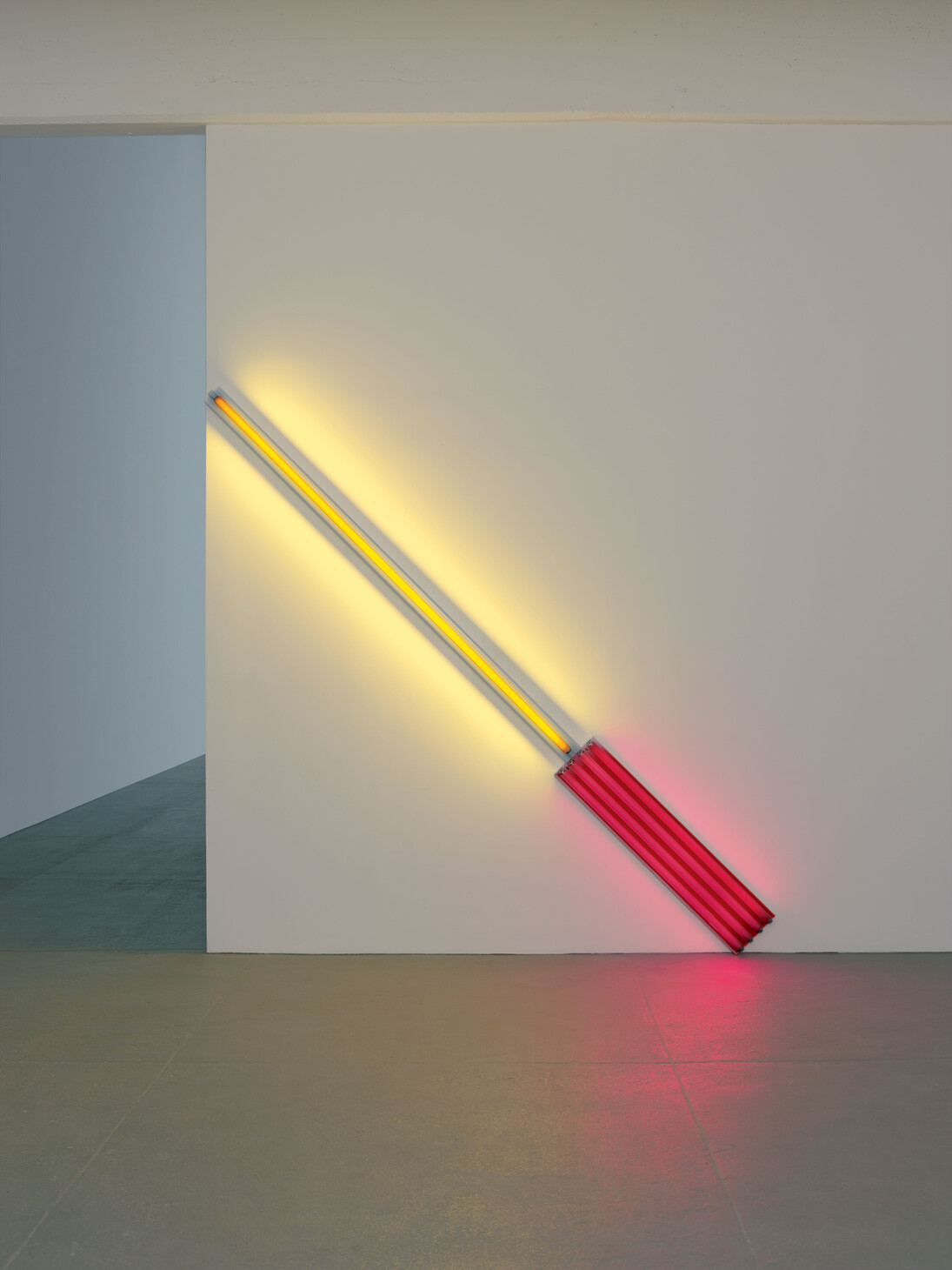 Dan Flavin, alternate diagonals of March 2, 1964 (to Don Judd), 1964, © 2015 Stephen FlavinArtists Rights Society (ARS), New York; courtesy of David Zwirner, New York London