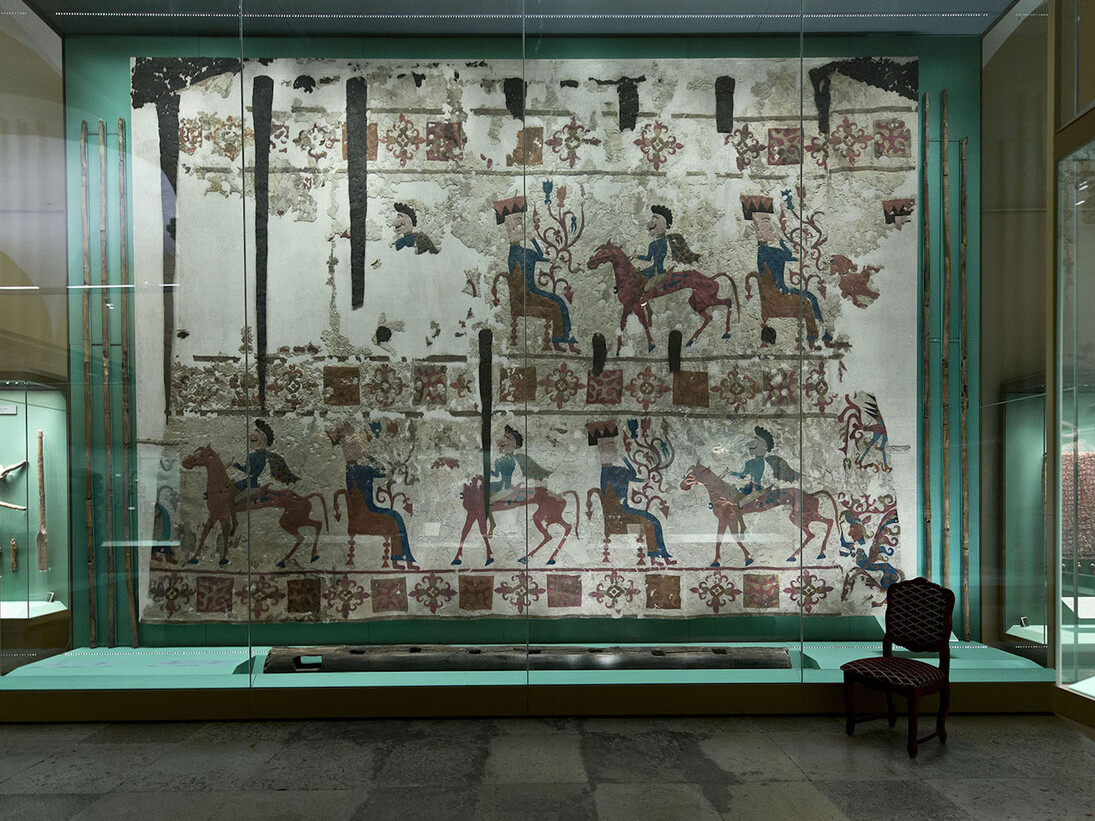 The Culture of the Peoples of South Siberia, Exhibition view. Courtesy of The State Hermitage Museum