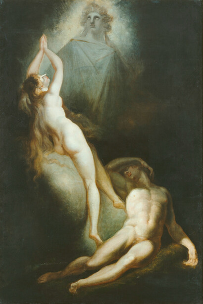 Die Erschaffung Evas, 1791–1793
Öl auf Leinwand
307 x 207 cm. Hamburger Kunsthalle
© Hamburger Kunsthalle / bpk Foto: Elke Walford