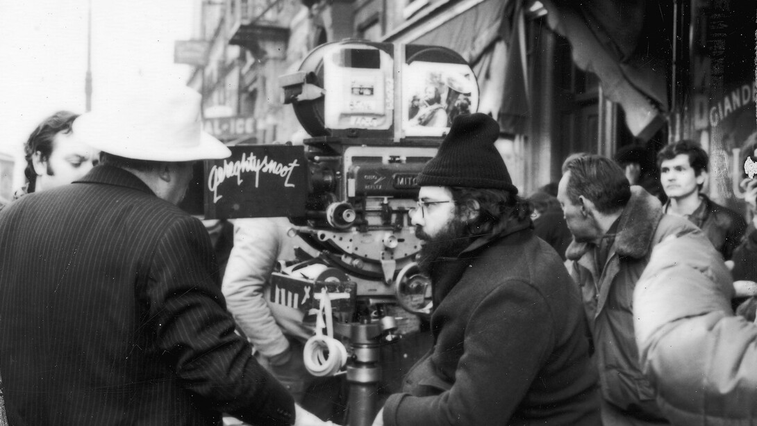 Francis Ford Coppola rodando en los años setenta