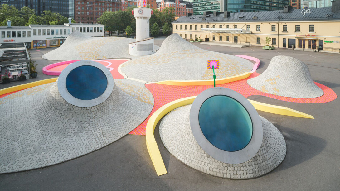 Yinka Ilori MBE, Transparent happiness, exhibition view. Courtesy of Amos Rex