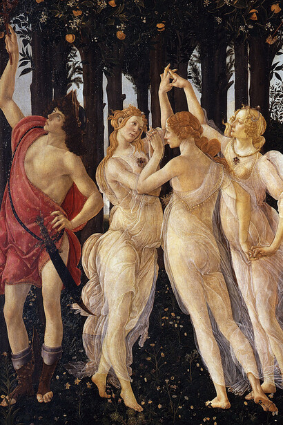 Sandro Botticelli, La primavera, c. 1480-1485 (detalle)