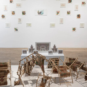 Diego Miccige, Invocaciones, maneras de consagrar el paisaje, exhibition view. Courtesy of Praxis Gallery