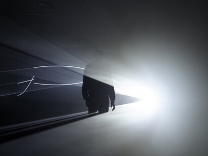 Anthony McCall. Courtesy of Albright-Knox Gallery