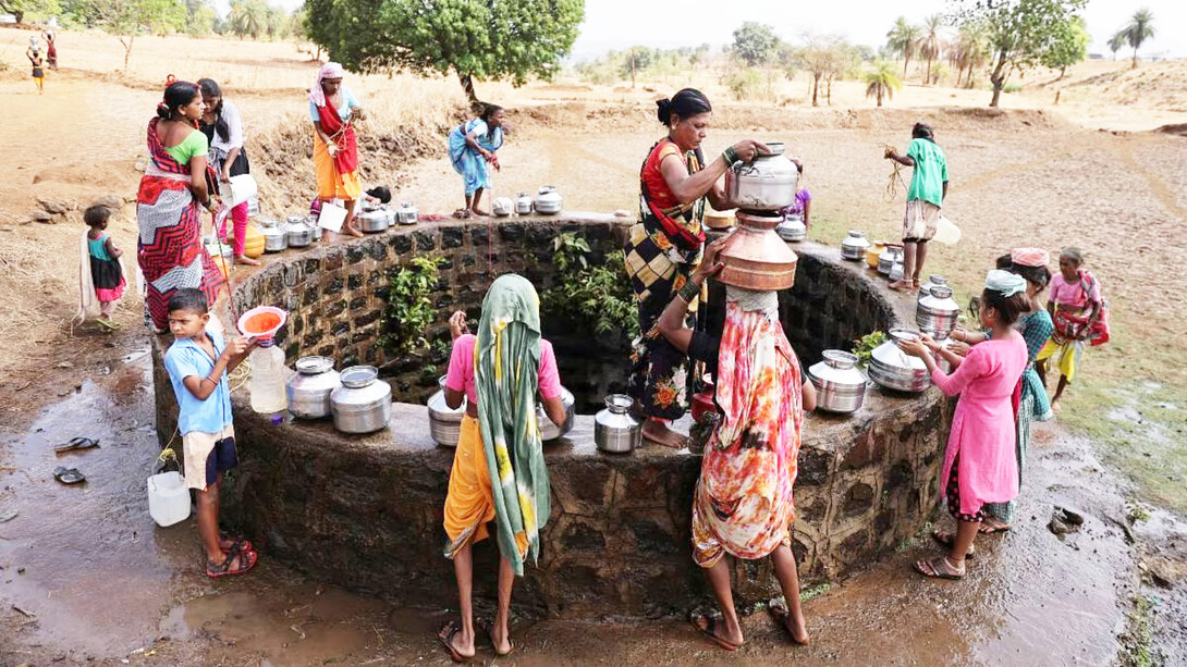 Women, children trek miles in scorching heat for water near Mumbai’s Telamwadi. India is the world's most water-stretch country. Objectives of Sustainable Development of the UN. If nothing changes, it is possible that it does not reach any of the seventeen goals