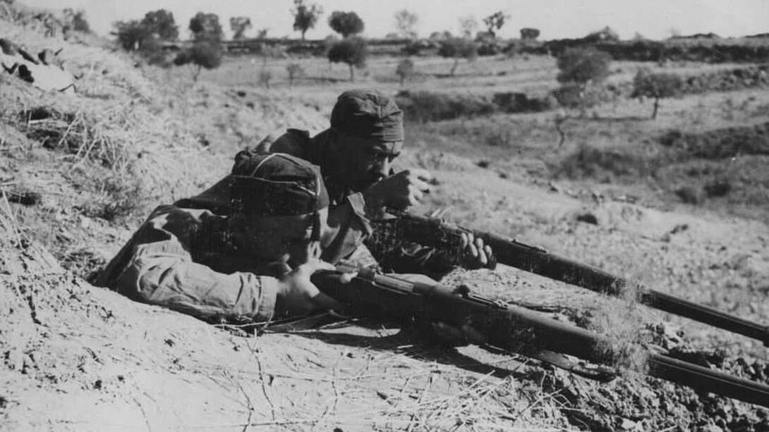 Milicianos republicanos en el frente de Aragón