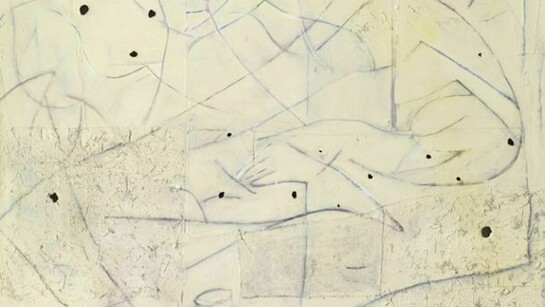 Volker Hüller, Falscher Funfziger, 2013, Mixed media collage, 250 x 230 cm, T009026