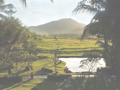 The view from the room at the sanctuary in Luang Prabang, Laos
