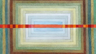 "Red line" watercolour 22 x 18cm, Mark Weighton, December 2022
