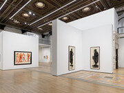 Lynette Yiadom-Boakye, Many a moonlit caveat, exhibition view. Courtesy of Jack Shainman Gallery