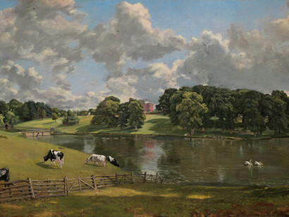 "Wivenhoe Park" (1816): la campiña donde transcurren las tramas de las novelas de Jane Austen es la misma que pinta John Constable, coetáneo de la escritora