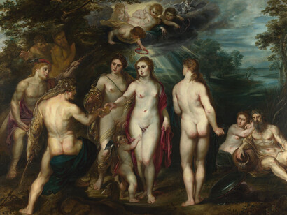 Peter Paul Rubens; El juicio de Paris, c. 1599, National Gallery, Londres (detalle) 