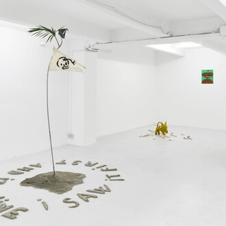 Anthony Coleman e Guadalupe Salgado, Near to singularity, unclear which side… vista della mostra. Per gentile concessione di The Flat - Massimo Carasi