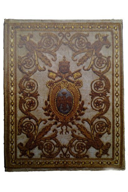 Legature, libro antico. Legatura di Leone XII della Genga (1823-1829), offerta a Leone XII dalla Comunità Ebraica romana nel 1823