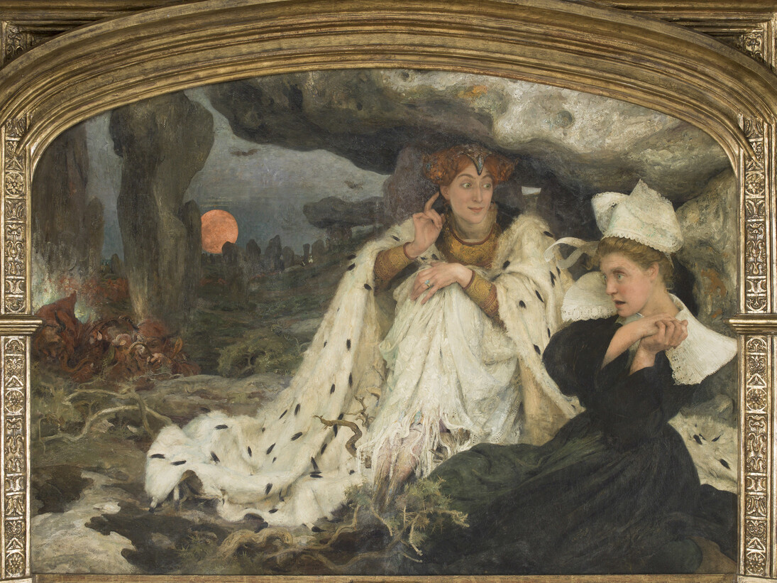Edgar Henri Aristide Maxence, dit Edgard Maxence (1871-1954), La Légende bretonne, 1906, Huile sur toile, cadre en bois doré de style gothique tardif 1,50 x 2,21 m, Paris, Musée d’Orsay © Musée d’Orsay, dist.RMN - Grand Palais / Patrice Schmidt