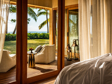 Four Seasons Resort Seychelles at Desroches Island is a luxury resort on Desroches Island, a remote coral island in the Outer Islands of Seychelles, located about 227 kilometres southwest of Victoria
