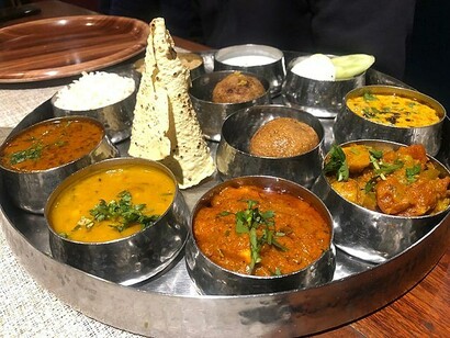 Special thali of Rajasthan, India