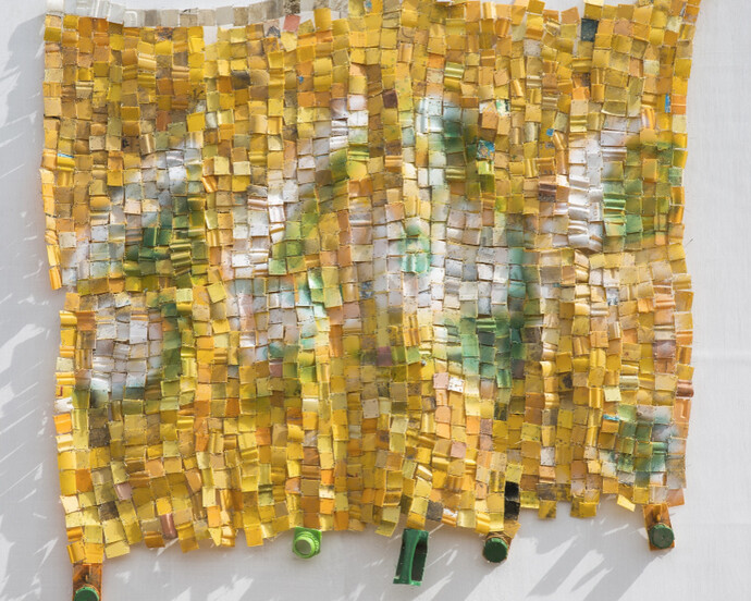 Serge Attukwei Clottey. Courtesy of Jane Lombard Gallery