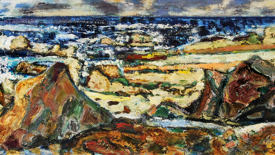 Bernard Chaet, Bass rocks spread (detail), 1998. Courtesy of LewAllen Galleries
