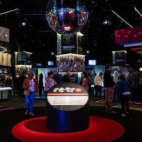 Retro – Popular music in Canada from the ’60s, ’70s and ’80s, exhibition view. Courtesy of Canadian Museum of History