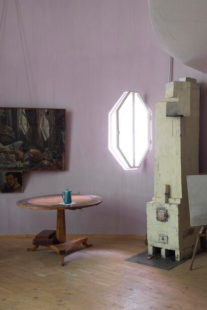 Casa Melnikov, interni