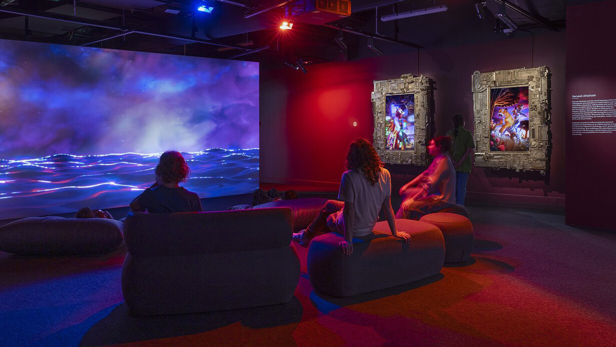 The darkness between the stars, exhibition view. Courtesy of ACMI