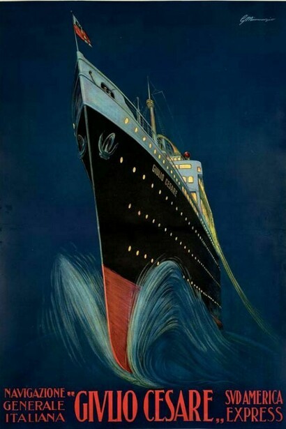 Giulio Cesare, manifesto navale