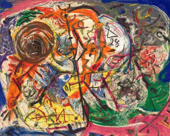 Jackson Pollock, Untitled. Courtesy of Guggenheim Museum
