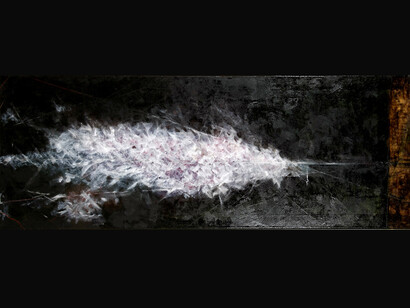 Sixth Silence, olio su tela, 60x170 cm