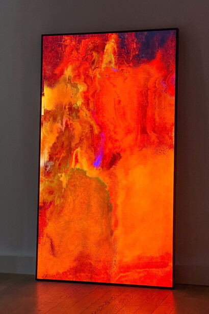 Daniel Canogar, Iconoclast (detail), 2026. Courtesy of bitforms gallery